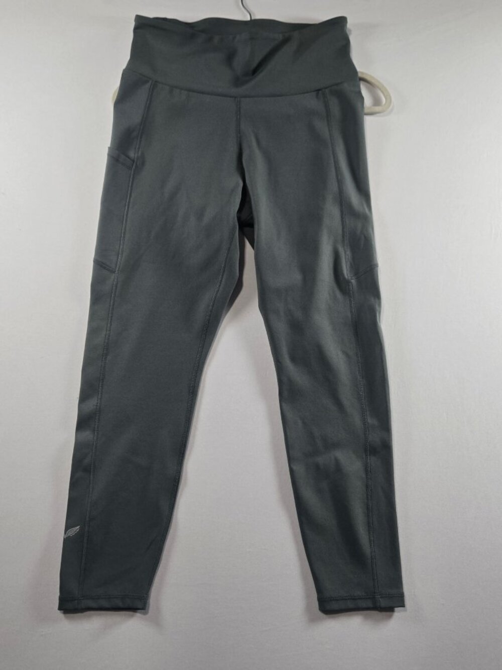 Verdugo Collection Women’s XL Gray High Rise Leggings Side Pockets Yoga Workout
